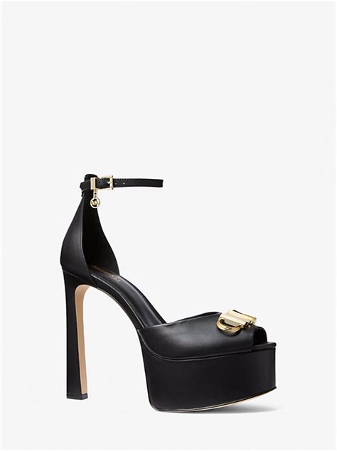 michael kors mary jane platform pumps|martina peep toe platform pump.